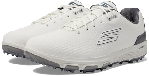Skechers Män Pro 6 vattentäta golfskor sneakers, Off White Spikeless, 44 EU