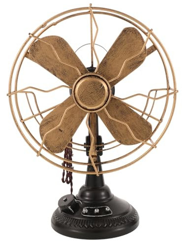 Alipis Modèle de Ventilateur Rétro en Métal Décoration Créative Pièce Décorative Élégante pour Bureau Style Classique et Design Intemporel