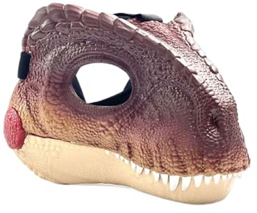 Wdfnexalai realistisk dinosaurie halloween mask för fest utklädning dinosaurie masker har hög simulering noggrannhet kostym mask dino mask djup lila