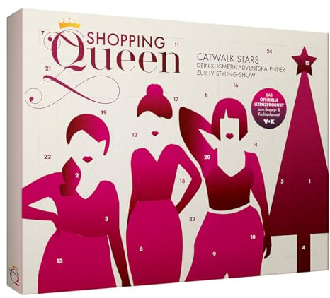 Shopping Queen Beauty-Adventskalender, Catwalk Stars Edition, 24 Kosmetik- und Accessoire-Überraschungen, Weihnachtskalender