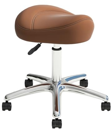 Generico Sgabello Da Sella Ergonomico Con Rotolamento, Sgabello Da Sella Girevole Con Rotolamento Regolabile In Altezza, For Saloni, Spa, Ufficio(Color3)