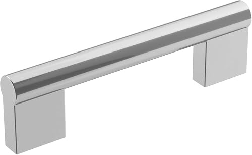 Amerock Schrankgriff aus poliertem Chrom, 96 mm, 1 Stück, Schubladengriff, Schrankbeschläge