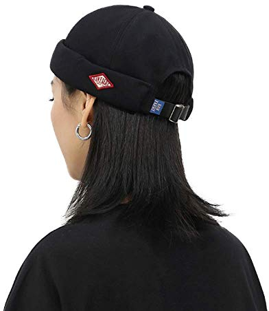 CLAPE Docker Mütze Cap Baumwolle Seemannsmütze Docker Beanie für Damen Herren Hafenmütze Herrenmütze Bikercap Verstellbar Fischermütze Seemannskappe