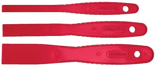 ALLWAY SD3 3-Piece Celcon Plastic Detail Putty Knife Set, 3/8, 5/8, 1