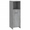 vidaXL Armario de Baño Mueble Auxiliar Almacenamiento Estante Tocador Sala de Estar Cocina Entrada Madera Contrachapada Gris Sonoma