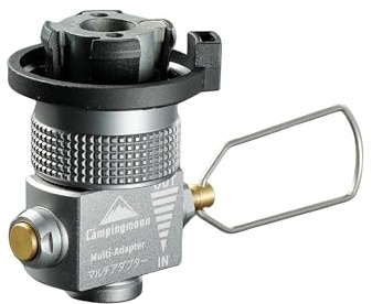 CAMPINGMOON Butane to Isobutane Gas Canister Refill Adapter Screw Lindal Valve Camping Stove Adapte