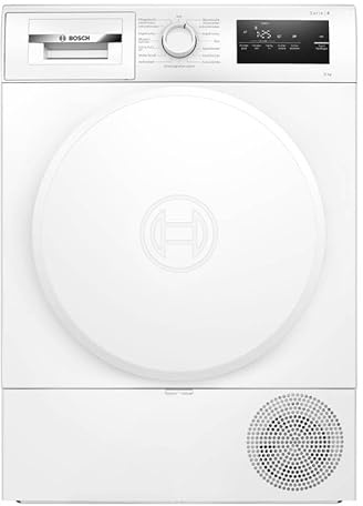 Bosch WTH83VV4, Serie 4, Wärmepumpentrockner, 8 kg, AutoDry, Quick-40-Trocknen, Nachlegefunktion, Sensitive-Drying-System, Anti Vibration Design, 63 dB, LED-Display, Touch-Control, Zeitvorwahl