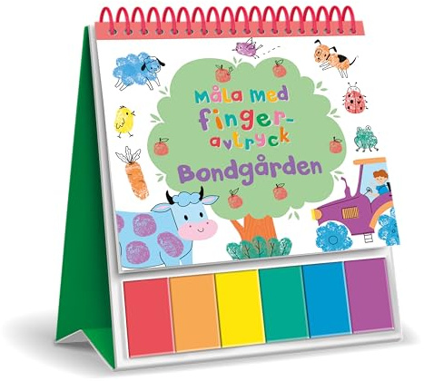 Måla med fingeravtryck. Bondgården