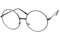 TRIXES Brille mit Rundgläsern in Kupfer - Beatles Retro Sechziger Jahre Stil Klarglas Gläser - Runde Brille als Kostümergänzung Cosplay Retro-Partys Geek Gläser Zubehör - Klassische Vintag