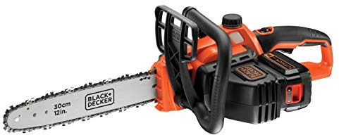 Black+Decker GKC3630L25-QW - Motosierra inalámbrica (30 cm, 36 V, 2,5 Ah, 5 m/s, 1 batería, cargador de 1 hora)