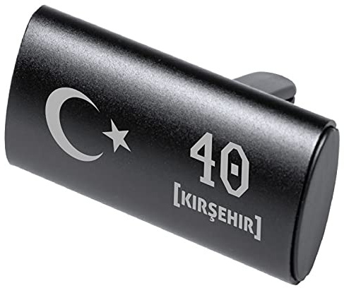 Auto Logo Parfüm Lufterfrischer Türkei Flagge Duft Spender Auto Emblem Duftspender Auto Entlüftungs-Parfüm Klimaanlage, Geruch Entfernen, Araba Kokusu Parfüm 40 Kirsehir