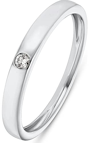 CHRIST Damen-Damenring 1 Diamant