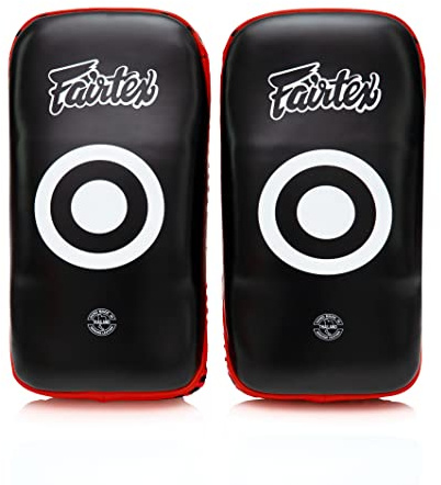 Fairtex KPLC2 Curved Muay Thai Pads, Kickboxing MMA Punching Kicking Shield
