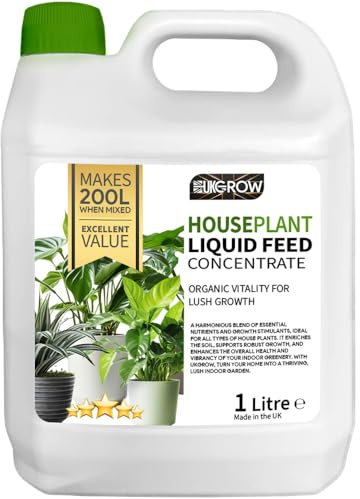 UK GROW Premium Plant Nutrient – Unlock the Full Potential of Your Plants! (1Ltr, Houseplant)
