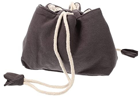 NAMOARLY Tea Set Bag and Teacup Storage Pouch Thickened Fabric Portable Teaware Carrying Bag Deep Grey Suitable for Travel and Household Use