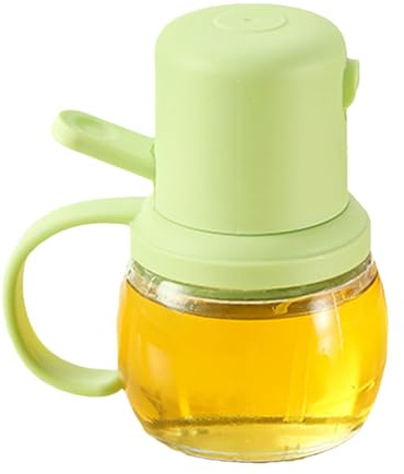 Botella pulverizadora de aceite de oliva, vaporizador de aceite de grado alimenticio, recipiente de capacidad de 200 ml, dispensador atomizador tipo empuje, aparato pulverizador de cocina, accesorio