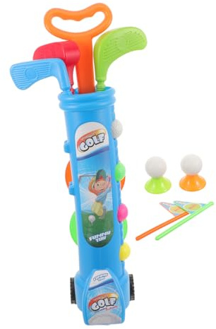 CORHAD Set de Golf pour Garçon et Filles en Plastique Clubs Miniatures et Balles, Jouet Éducatif Extérieur pour Développer la Coordination Main-œil et Intelligence