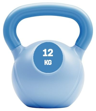 Yes4All Kettlebell In Cemento, Kettlebell Per Allenamento Sella forza Da 4 a 20 kg Per Allenamento Completo Del Corpo, Flessioni, Allenamento Della Forza, 12 kg