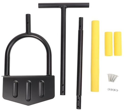 Respicefinem Tagliaerba Manuale con Dente a Mezza Luna Staccabile Manico Lungo Strumento per Bordare Il Prato a Mano per Giardino a Gradini con Impugnatura Comoda e Struttura in