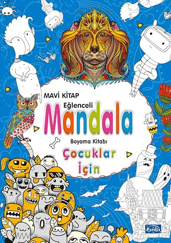 Çocuklar İçin Mandala Mavi