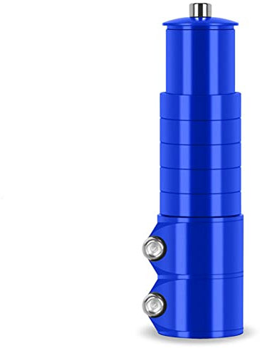 Fahrrad Gabelschaftverlängerung,ihreesy 138 mm MTB Fahrrad Gabelschaft Extender Rennrad Vorbau Adapter Höhenverstellbare Fahrradlenker Verlängerung für Gabel 1-1/8 Zoll 28,6 mm,Blau