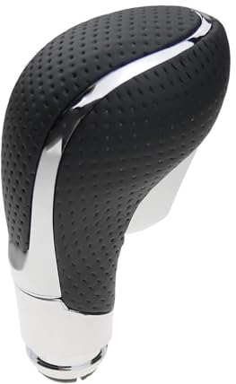 XUKEY Pu Leather & Chrome Automatic Car Gear Shift Stick Knob,Car Gear Shift Knob,Shift Gear Knob Cover,for Vauxhall Astra J Insignia