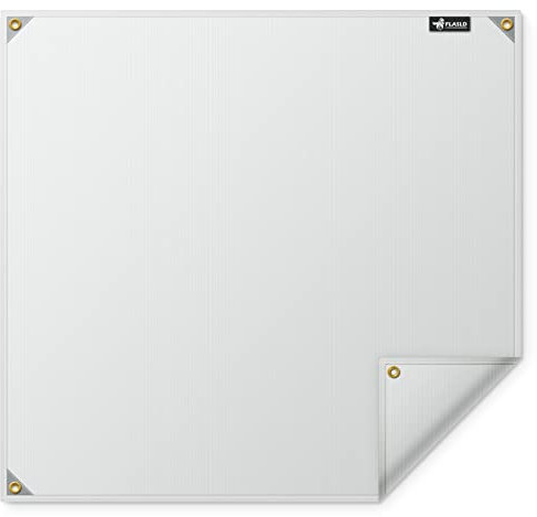 FLASLD Manta de Soldadura Resistente de Fibra de Vidrio [850 g/m² de Grosor], Manta de Soldadura, Cortina de Soldadura para Uso Industrial y doméstico (152 x 152 cm)