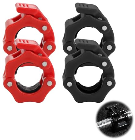 SPRHR 4 Stück Hantelverschluss, 30mm+25mm 2 Spezifikationen von Hantel Verschluss, Schnellverschluss für Hanteln für Workout Gewichtheben Training Fitness Zubehör