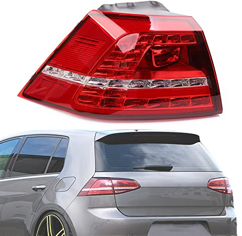 BYBEST Rücklicht Heckleuchte Rückleuchte für Golf 7 2013-2017, Auto L1D Heckklappe Rückleuchten Linke Rechte Rücklichter, Outside- Left