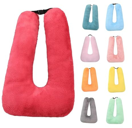 BOBORE Oreiller de voiture de voyage, oreiller de voiture de voyage pour enfants, oreiller de voiture pour dormir, coussin de soutien de la tête et du corps, oreiller en forme de U pour les voyages,
