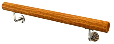 Kit de soporte de pasamanos de madera para escalera interior, montaje en pared, barandilla para el hogar, jardín de infantes, pasillo de 150 cm