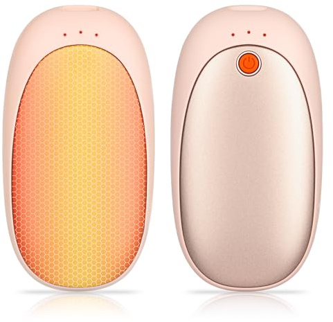 Magnetic Hand Warmers Rechargeable, 2 Pack Electric Portable Pocket Handwarmers 3 Heating Modes USB Electric Split Rechargeable Hand Warmer Reusable Pocket Heater Tech Winter Gift for Men Women