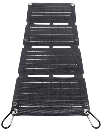 Cuifati 40W Vikbar Solpanelladdare, 12V Monokristallin Solladdare, Stöder Snabb Laddning QC -teknik, Vikning Av Solpaneler för Camping, Vandring, Backpacking