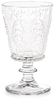 H&H Set 4 Calici Garden In Vetro Trasparente Cl 25