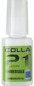 Colla universale cianoacrilato professionale in tubetto da 5 gr con pennello - evoluzione dell'Attak, vari formati disponibili
