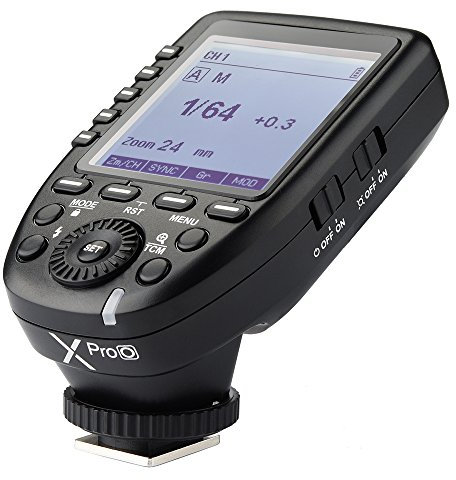 Godox Xpro-O Déclencheur de Flash pour Appareil Photo Olympus Panasonic, XproO Trigger Transmetteur de Flash avec LCD écran 2.4G sans Fil Systèm