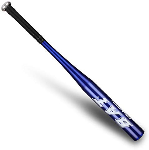 Batte de Baseball Aluminium 34 Pouces Bleu Noir Argent au Choix Batte Base-Ball métal Adulte Pro Léger pour Exercice Joueurs Jeu Homme Femme 86cm de Longueur Solide Durable à la Mode (Bleu)