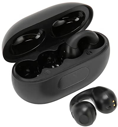 Trådlösa öronsnäckor med öppna öron, Bluetooth-hörlurar med Pekkontroll med Laddningsfodral, Stereo Brusreducerande Träningshörlurar för Löpning