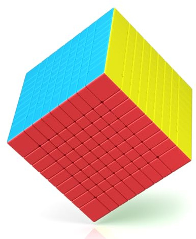 ROXENDA Speed Cube, Stickerless Cube - Solido Durevole & Tornitura Regolare, Il Miglior Cubo Magico di Puzzle 3D - Gira più Velocemente Dell'originale(9x9x9)