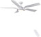 CJOY Ventilateur Plafond Silencieux, Ventilateur Plafond avec Lumiere 142 cm, Ventilateur de Plafond avec Telecommande 6 Vitesses du Vent, Dimmable Plafonnier Ventilateur DC Réversible 5 Lames