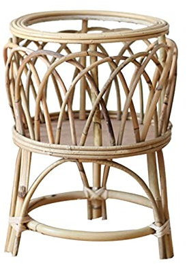 MaGiLL Blumentopfständer, Pflanzenständer, Rattan-Pflanzen-Blumenständer, vom Boden bis zur Decke reichende Regale, Wohnzimmer, TV-Schrank, Balkon, Garten, Blumentopfregal, Pflanzenhocker