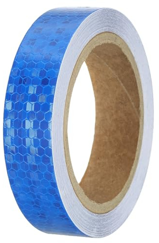 PATIKIL Reflektierendes Band, 1 Zoll x 33 FT Wasserdichtes Hochsichtbares Selbstklebendes Warnband für Anhänger, LKW, Autos, Fahrräder, Blau