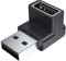 MOGOOD USB3.2 90 Degree Adapter 1 Pack, USB A Male to Female Right Angle Converter, 10Gbps for MacBook, PC, et