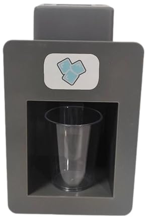 JWQFBC Roleplay Ice Cream Maker, Ice Dispenser with Fake Cubes, Children's Birthday Gift, Toy, Kitchen Appliance, Improves Coordination