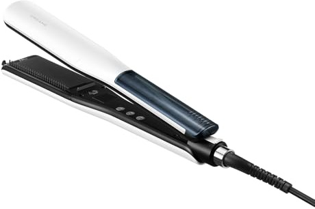 DREAME AuraSteam Straight, Lisseur À Vapeur Infusée, Coiffures Lisses Ou Bouclées, Plaque Élargie, Plaque Flexible 3D, Double Rangée De Vapeur, Réservoir D’Eau 20 Ml Amovible, 5 Niveaux De Température