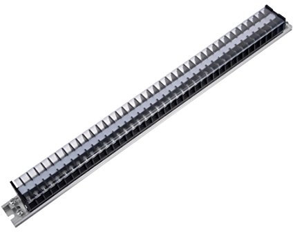 Sourcingmap Barrier terminal Strip Bloc 660 V 15 A Double rangées 40P Rail DIN Base Vis connecteur
