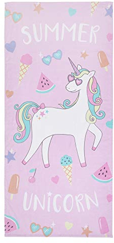 Catherine Lansfield Summer Unicorn 76 x 160 cm Beach Towel Multi