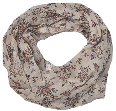 Euly Seide Cotton Loop Schal Loopschal Rundschal Schlauchschal Tuch Tücher Damenschal Traumfänger Blumen