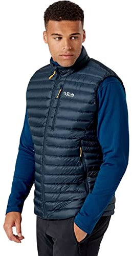 Rab Men's Microlight Vest - Warm Lightweight Down-Insulated Gilet for Trekking & Skiing - Beluga - Medium