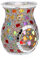 SUMNACON Lámpara aromática de cristal con portavelas, portavelas, calabaza, lámpara aromática, quemador de aroma para aceite aromático y cera aromática, patrón de mosaico (multicolor)
